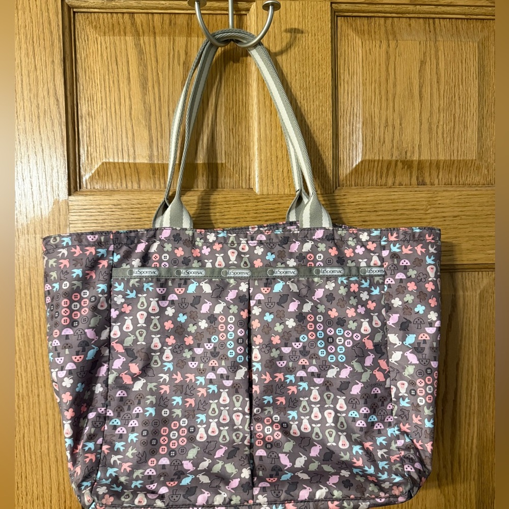 LeSportssac Tote Bag with Bunny Print